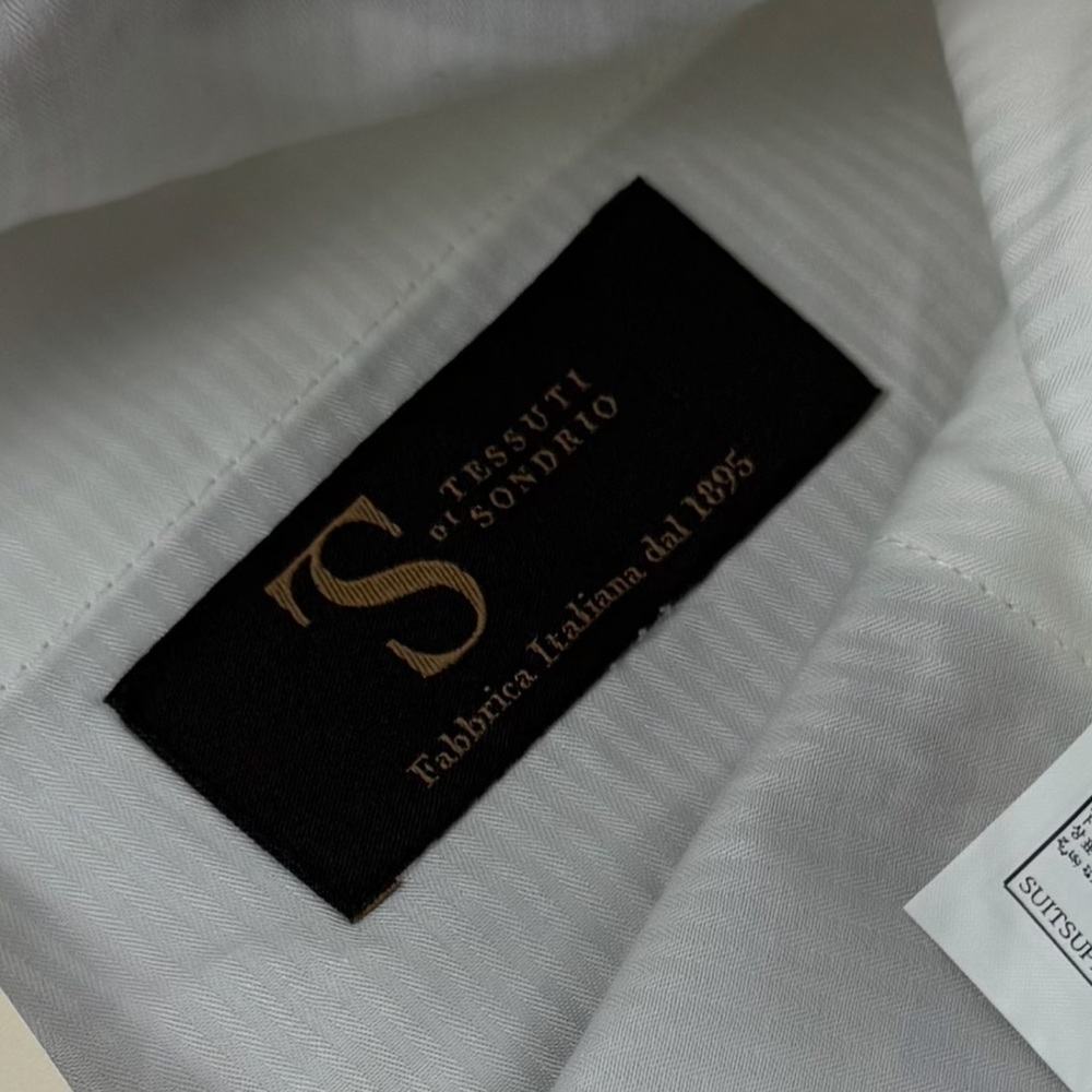 Tessuti di Sondrio Ames Pleat trousers OffWhite Linen Blend Men’s 38 - Picture 12 of 12